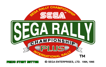Sega Rally Championship Plus Title Screen